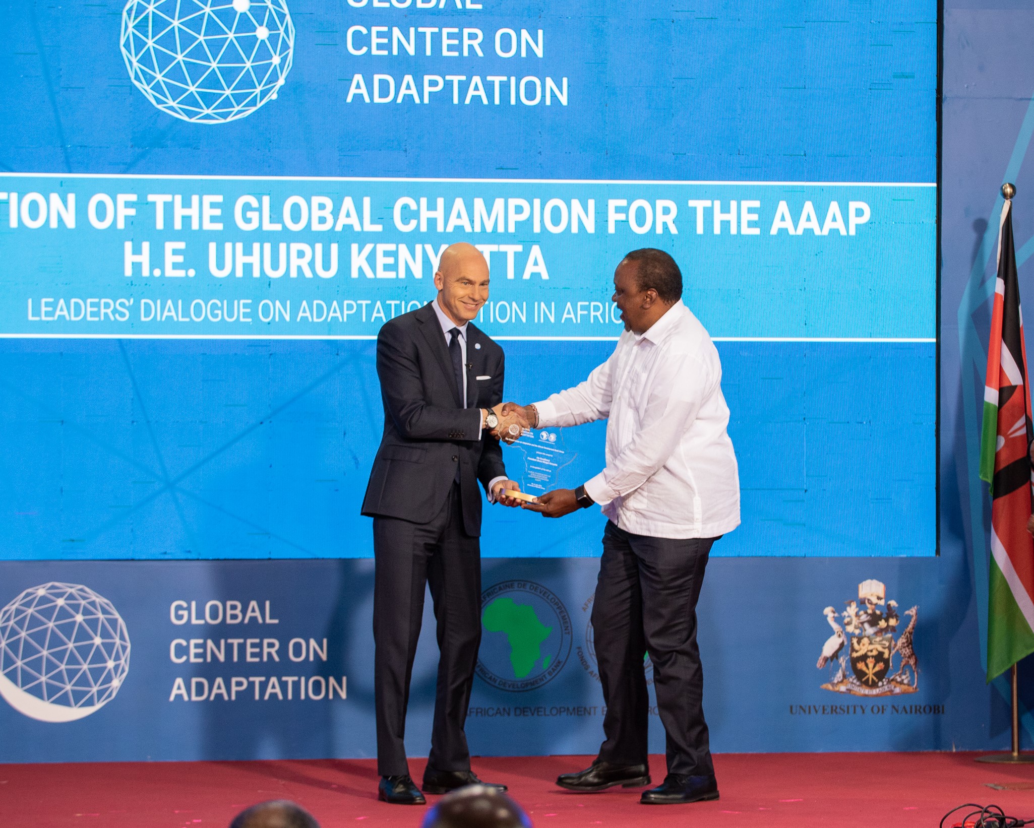 Global Leaders Welcome President Kenyatta as Global Champion  for the Africa Adaptation Acceleration Program