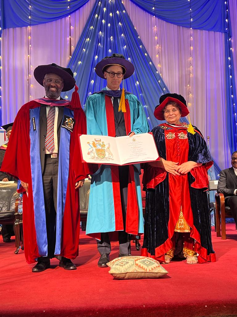 University of Nairobi honors Global Center on Adaptation CEO, Professor Patrick Verkooijen