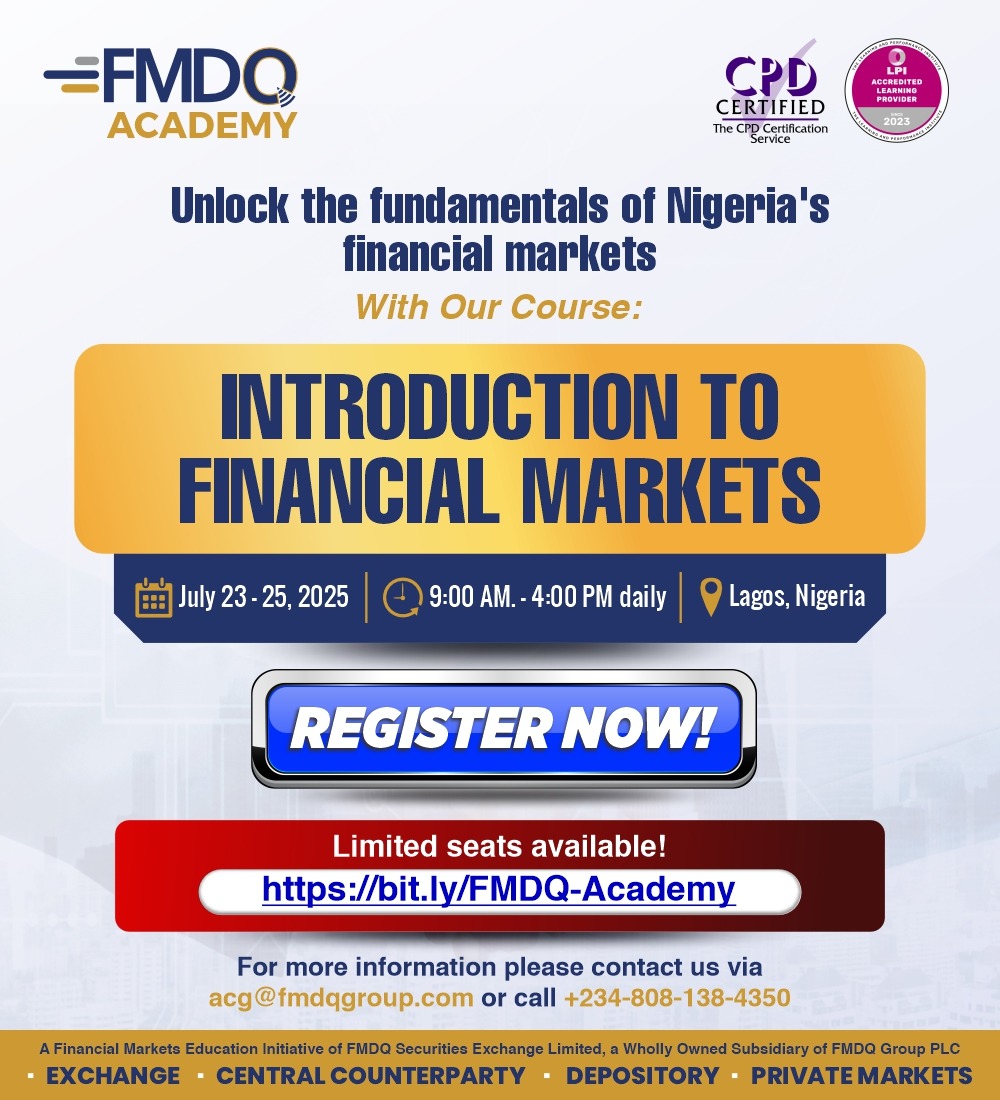 FMDQ Academy Launches In-Person Financial Markets Training Programmes