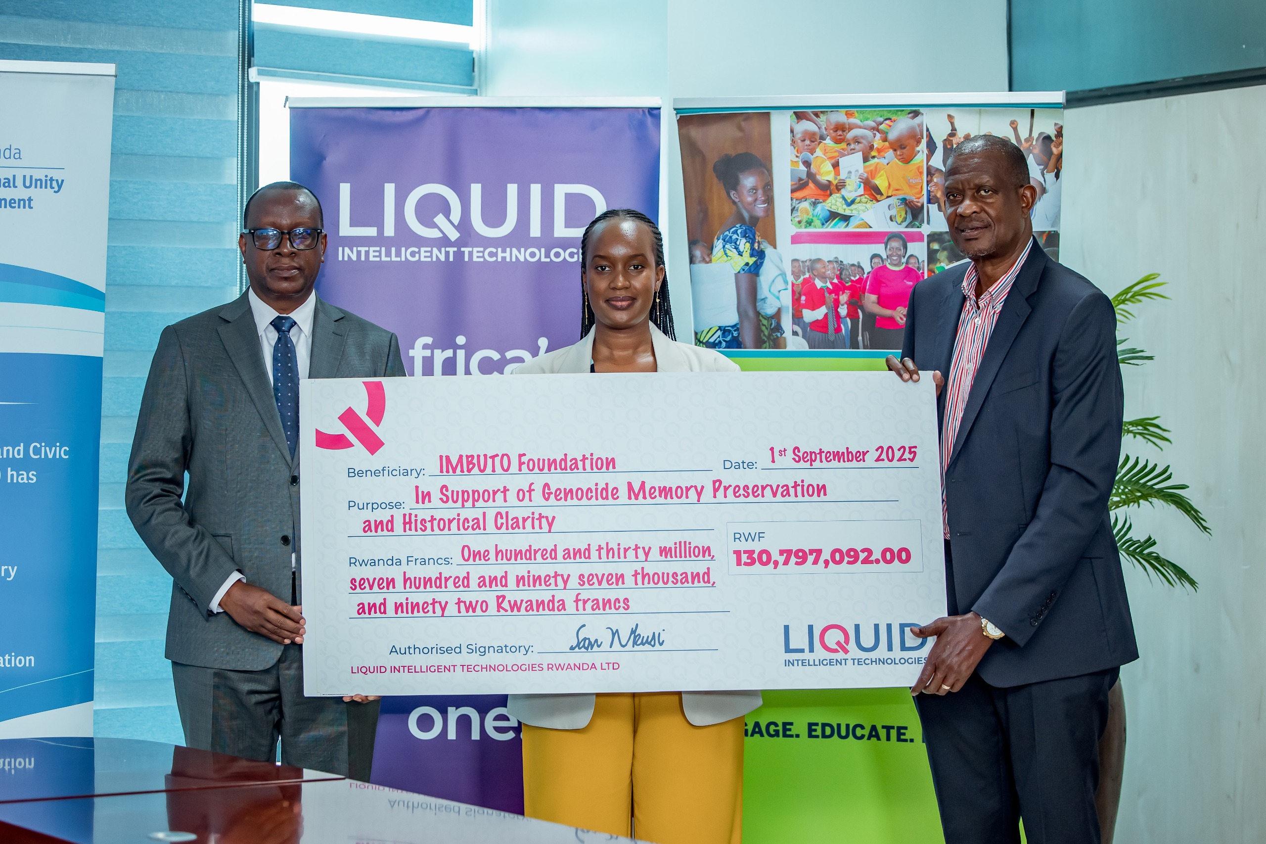 Liquid Intelligent Technologies Rwanda’s annual US$100,000 donation honours decade-long, million-dollar commitment to preserving memory of the Genocide against the Tutsi